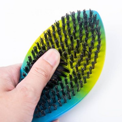 Low Moq Custom 100% Boar Bristle 360 Curve Brush For Men Waves