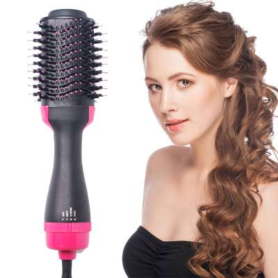 China Best Supplier Powerful One step Hot Air Brush Hair dryer styler Roller curler straightener