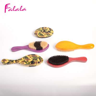 Wholesale man wooden 360 wave brush boar bristle